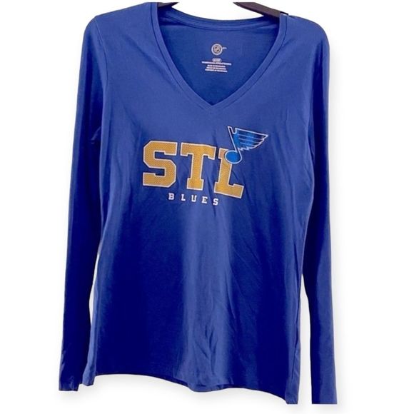 NHL Women’s STL Blues Long Sleeve T-shirt Size‎ S - Picture 1 of 6